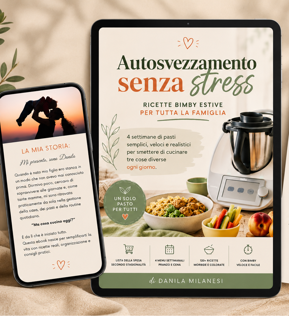 Mockup ebook Autosvezzamento Senza Stress con tablet e smartphone