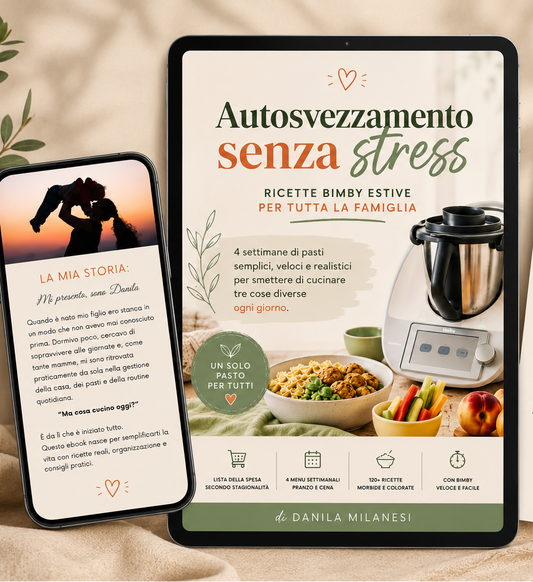 Mockup ebook Autosvezzamento Senza Stress con tablet e smartphone
